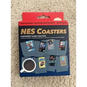 Nintendo NES Classic (8) Game Cartridge Coasters Super Mario Donkey Kong‎ Zelda